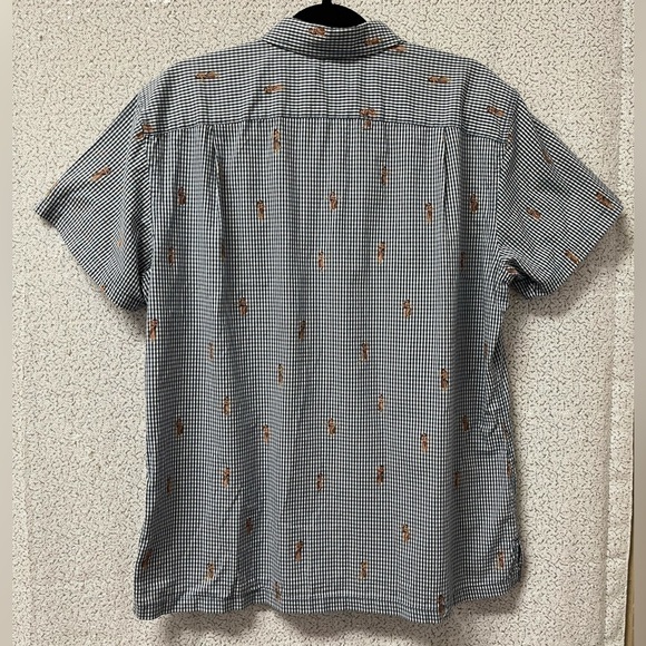 Tori Richard gingham pattern hula girls shirt | size Large - Picture 4 of 8